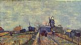 Vincent Van Gogh Canvas Paintings - Vegetable Gardens in Montmartre 1